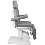 Azzurro 708AS 3-Motor Electric Pedicure Bed Grey - close-up of the upholstery and adjustment details
