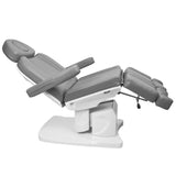 Azzurro 708AS 3-Motor Electric Pedicure Bed Grey - close-up of the upholstery and adjustment details