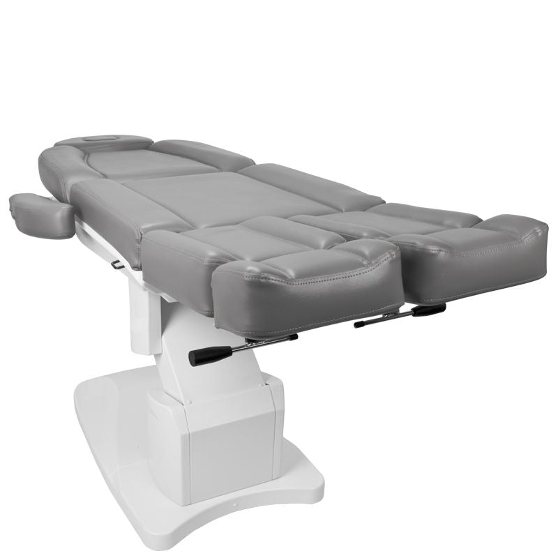 Azzurro 708AS 3-Motor Electric Pedicure Bed Grey - full product view on a white background