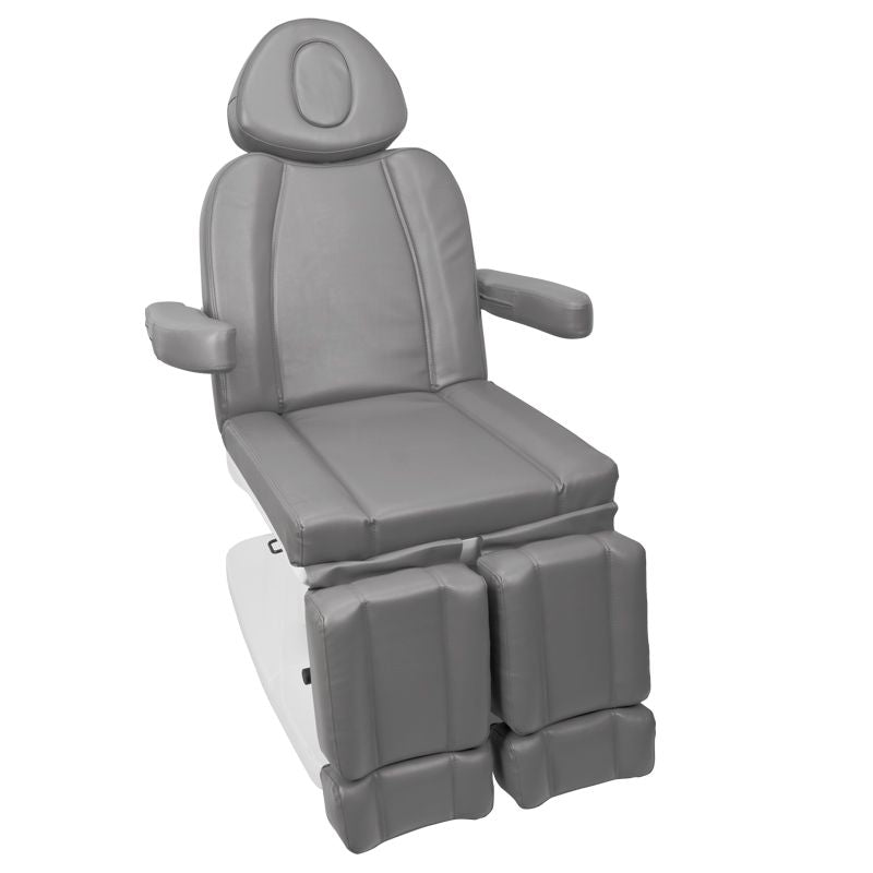 Azzurro 708AS 3-Motor Electric Pedicure Bed Grey - full product view on a white background