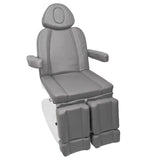 Azzurro 708AS 3-Motor Electric Pedicure Bed Grey - full product view on a white background