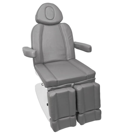 Azzurro 708AS 3-Motor Electric Pedicure Bed Grey - full product view on a white background