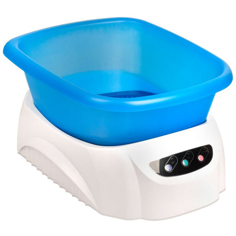 Azzurro Pedicure Spa Basin With Massager - spa basin shown from above on a white background