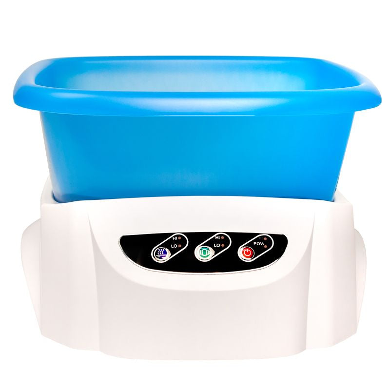 Azzurro Pedicure Spa Basin With Massager - spa basin shown from above on a white background