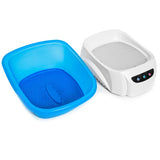 Azzurro Pedicure Spa Basin With Massager - spa basin shown from above on a white background