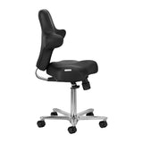 Azzurro Special 152 Beauty Chair Black - close-up of the upholstery and adjustment details