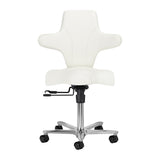 Azzurro Special 152 Beauty Chair White - close-up of the upholstery and adjustment details