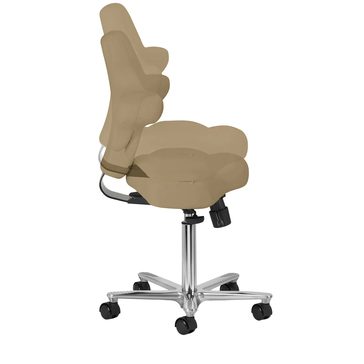 Azzurro Special 152 beige beauty chair in left three-quarter view