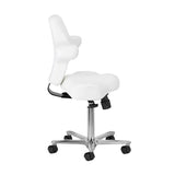 Side view of the Azzurro Special 152 snow-white salon chair