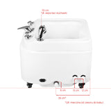 Azzurro Tray for Pedicure with Hydromassage A023 - spa basin shown from above on a white background