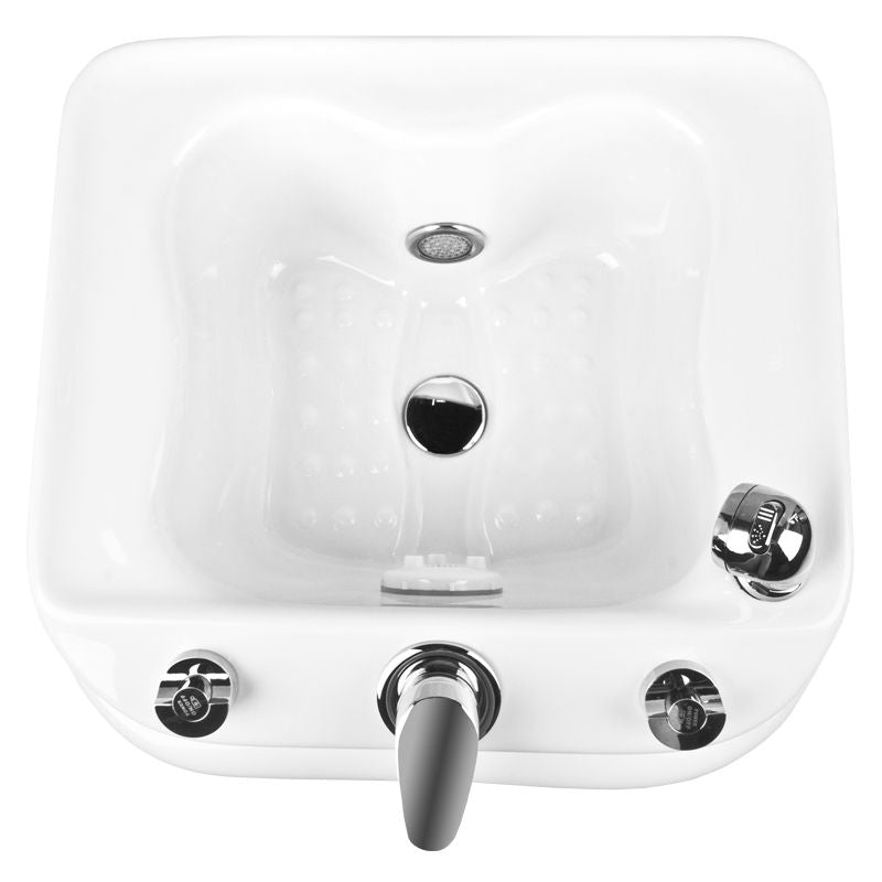 Azzurro Tray for Pedicure with Hydromassage A023 - spa basin shown from above on a white background