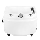 Azzurro Tray for Pedicure with Hydromassage A023 - spa basin shown from above on a white background
