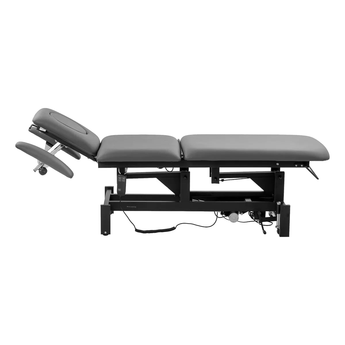 Balance Eso 5 Electric Massage & Physiotherapy Bed Grey - full product view on a white background