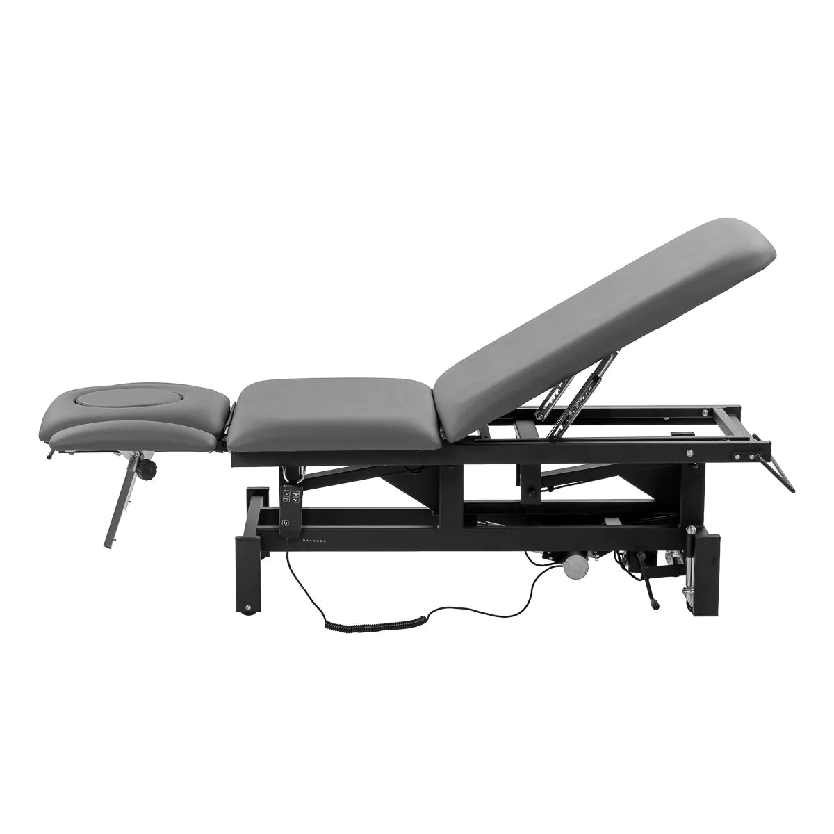 Balance Eso 5 Electric Massage & Physiotherapy Bed Grey - full product view on a white background