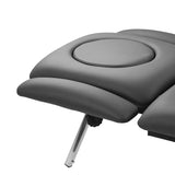 Balance Eso 5 Electric Massage & Physiotherapy Bed Grey - close-up showing the headrest, upholstery and adjustment controls