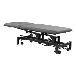 Balance Solidum 5 Hydraulic Massage & Physiotherapy Bed Grey - full product view at an angle on a white background