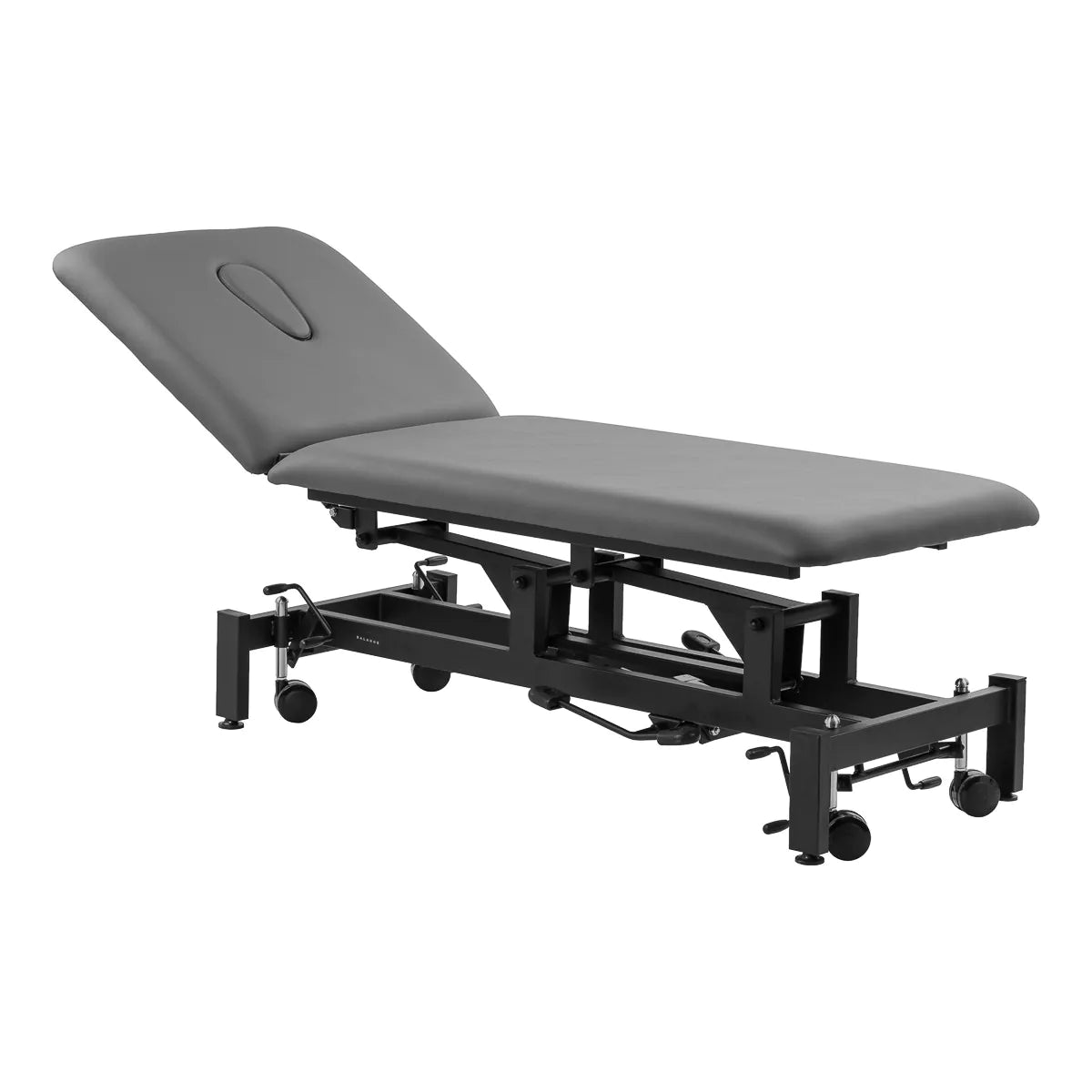 Balance Solidum 5 Hydraulic Massage & Physiotherapy Bed Grey - full product view on a white background