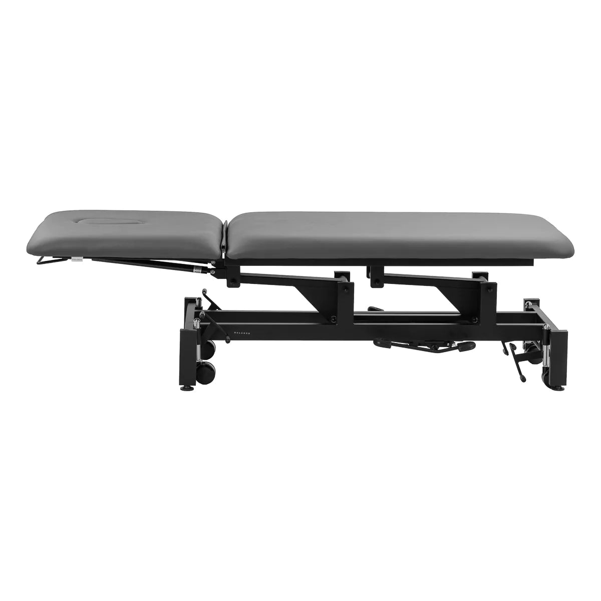 Balance Solidum 5 Hydraulic Massage & Physiotherapy Bed Grey - full product view on a white background