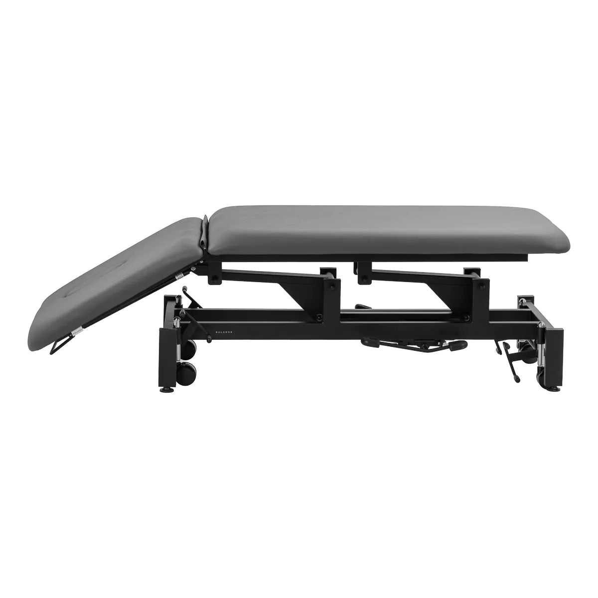 Balance Solidum 5 Hydraulic Massage & Physiotherapy Bed Grey - full product view on a white background