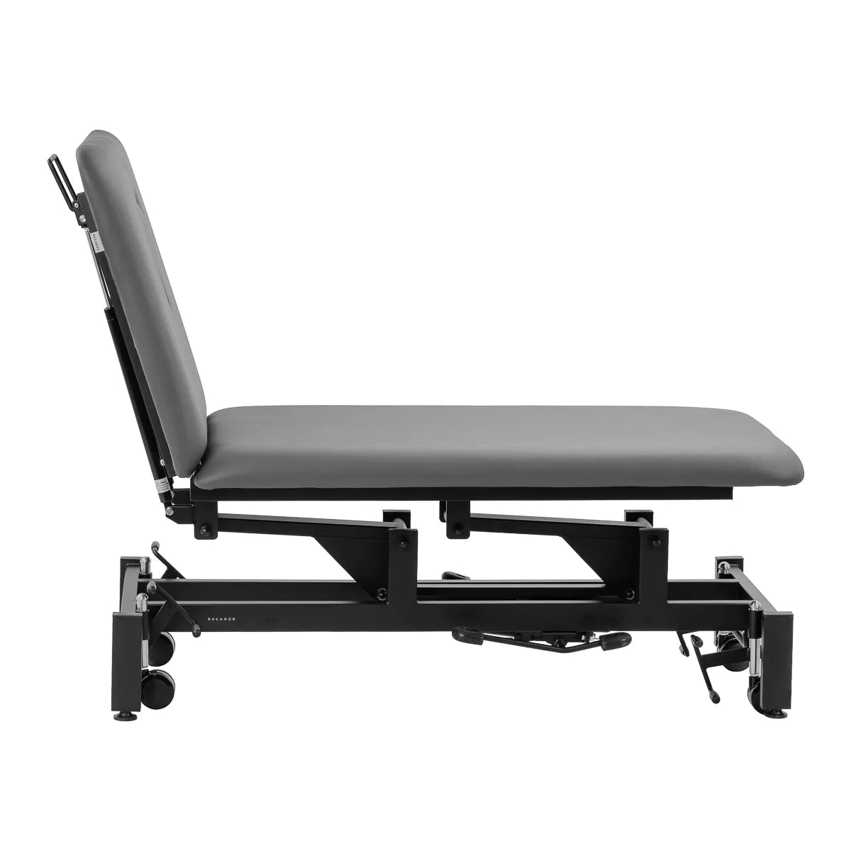 Balance Solidum 5 Hydraulic Massage & Physiotherapy Bed Grey - full product view on a white background