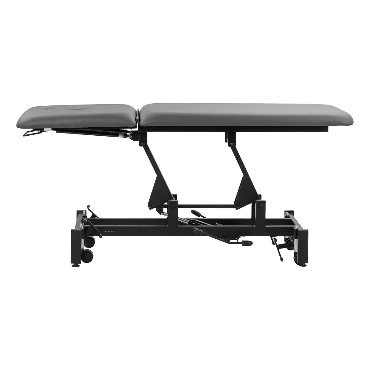 Balance Solidum 5 Hydraulic Massage & Physiotherapy Bed Grey - full product view on a white background