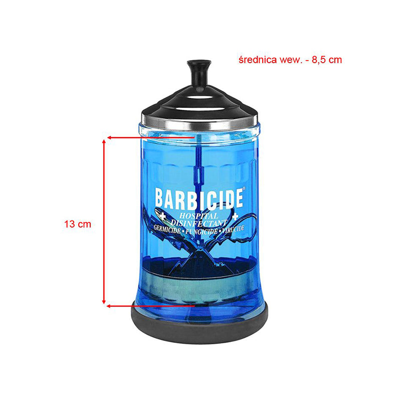 Barbicide Glass Container For Disinfection 750ml - isolated on a white background