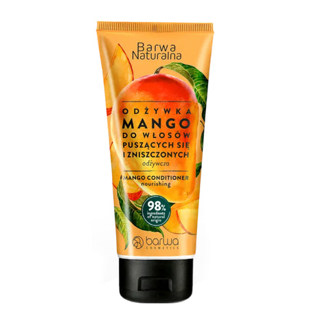 Barwa Mango Nourishing Hair Conditioner Tube - retail hair-care container isolated on a white background