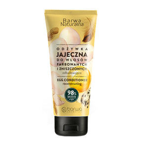 Barwa Regenerating Egg Hair Conditioner Tube - retail hair-care container isolated on a white background