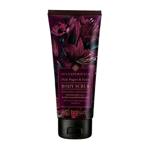 Barwa SPA Experience Moisturising & Regenerating Body Scrub Pink Pepper & Violet - isolated on a white background