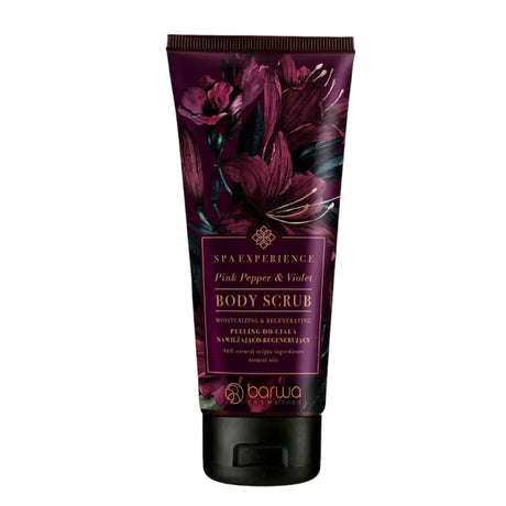 Barwa SPA Experience Moisturising & Regenerating Body Scrub Pink Pepper & Violet - isolated on a white background