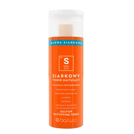 Barwa Sulfuric Anti-Acne Care Mattifying Face Toner - isolated on a white background