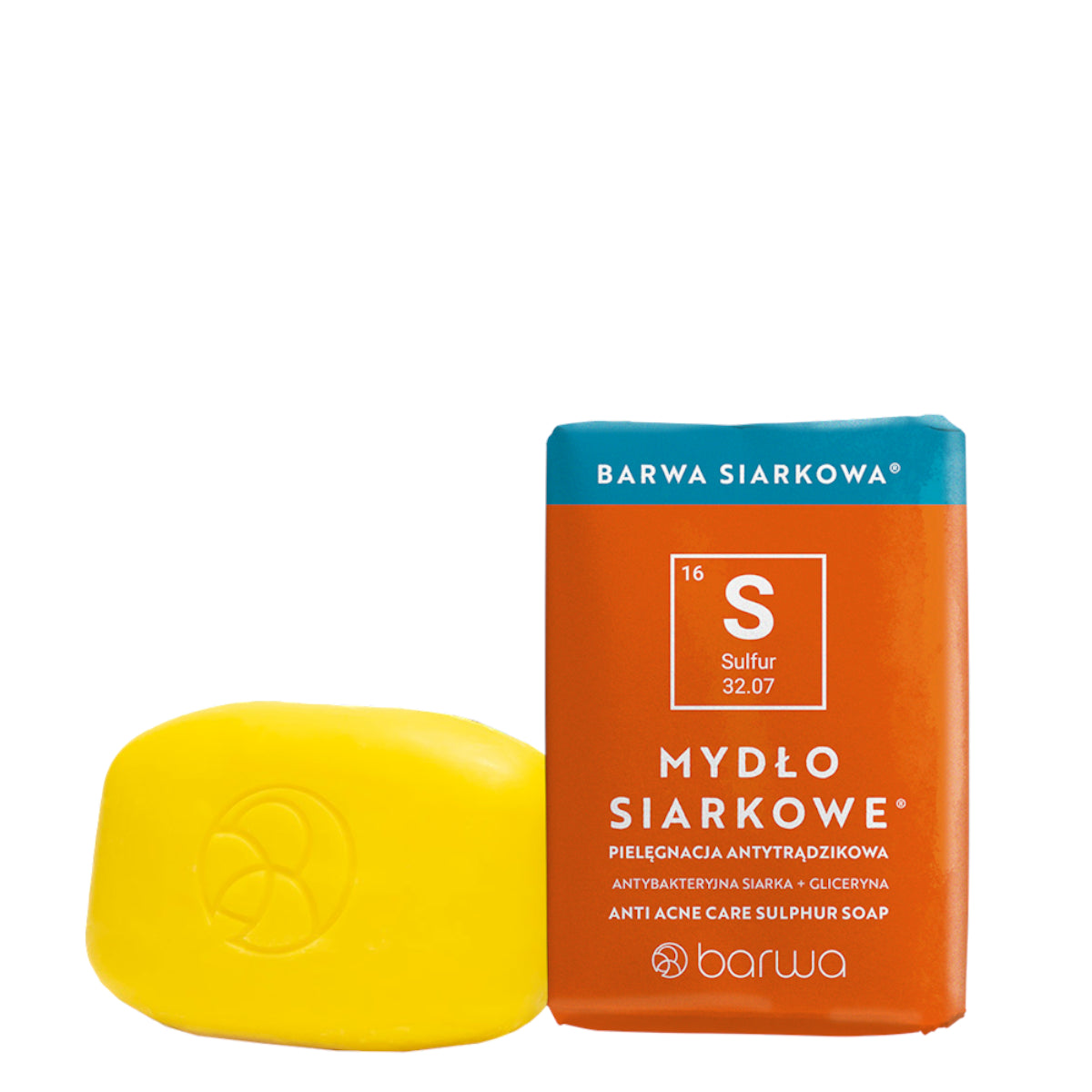 Barwa Sulfuric Anti-Acne Face & Body Soap - isolated on a white background