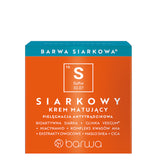 Barwa Sulfuric Anti-Acne Mattifying Face Cream - retail packaging on a white background