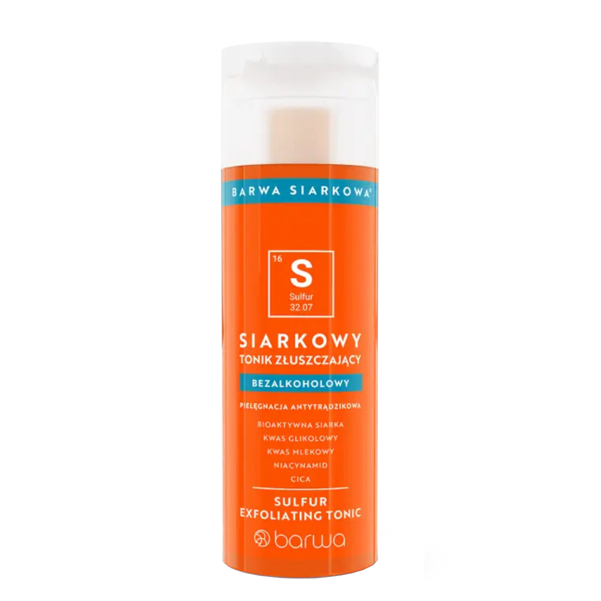 Barwa Sulfuric Exfoliating Face Toner Alcohol-Free - isolated on a white background