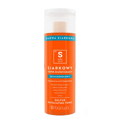 Barwa Sulfuric Exfoliating Face Toner Alcohol-Free - isolated on a white background