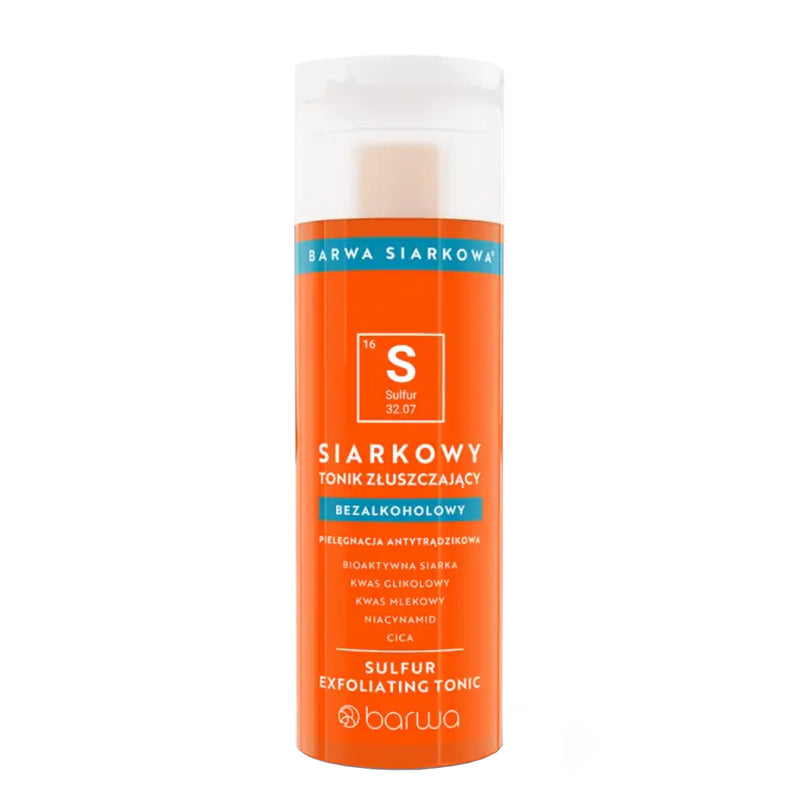 Barwa Sulfuric Exfoliating Face Toner Alcohol-Free - isolated on a white background