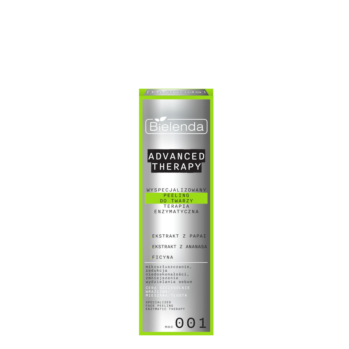 Bielenda Advanced Therapy Specialized Face Peeling Enzymatic Therapy for Sensitive Skin - isolated on a white background