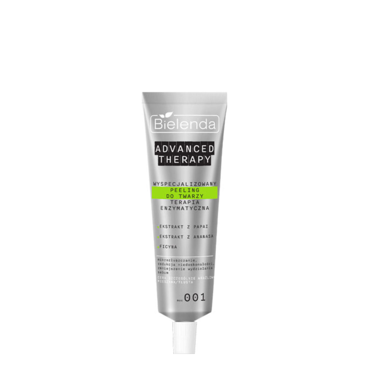 Bielenda Advanced Therapy Specialized Face Peeling Enzymatic Therapy for Sensitive Skin - isolated on a white background