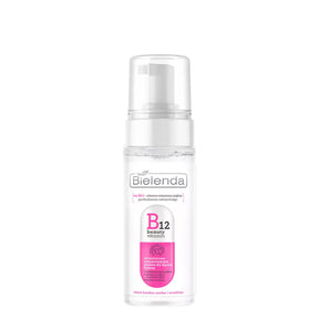Bielenda B12 Beauty Vitamin Cleansing Foam - arranged with the included components on a white background
