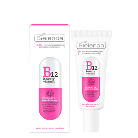 Bielenda B12 Beauty Vitamin Face Cream - retail packaging on a white background