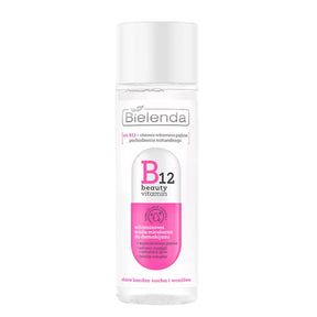Bielenda B12 Beauty Vitamin Micellar Water Makeup Removal - arranged with the included components on a white background