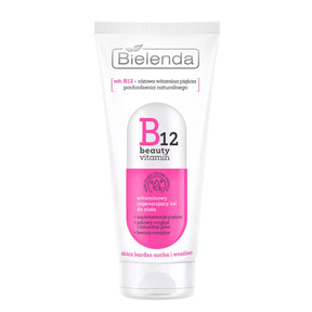 Bielenda B12 Beauty Vitamin Regenerating Body Gel - arranged with the included components on a white background