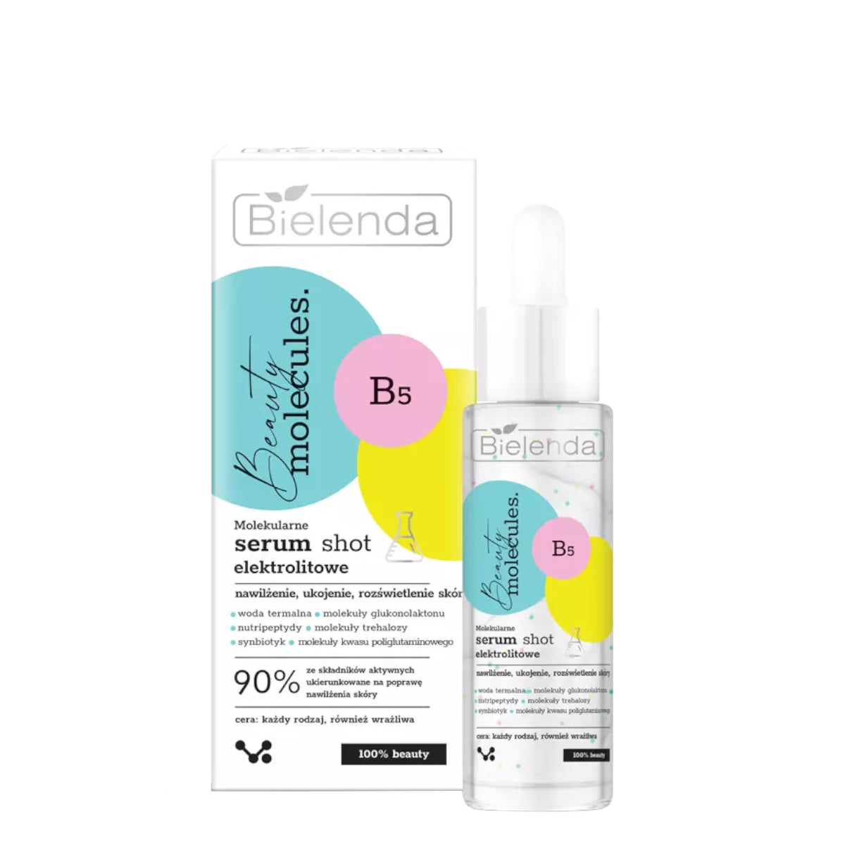 Bielenda Beauty Molecules Electrolyte Serum Shot (EXP 09/2026) - retail packaging on a white background