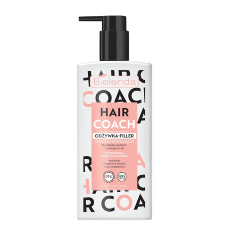 Bielenda Hair Coach Rebuilding Conditioner-Filler for Dry & Frizzy Hair (EXP 11/2026) - retail hair-care container isolated on a white background