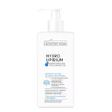 Bielenda Hydro Lipidium Gentle Face Cleansing Emulsion - arranged with the included components on a white background
