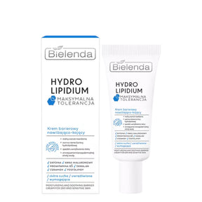 Bielenda Hydro Lipidium Moisturising & Soothing Barrier Cream - retail packaging on a white background