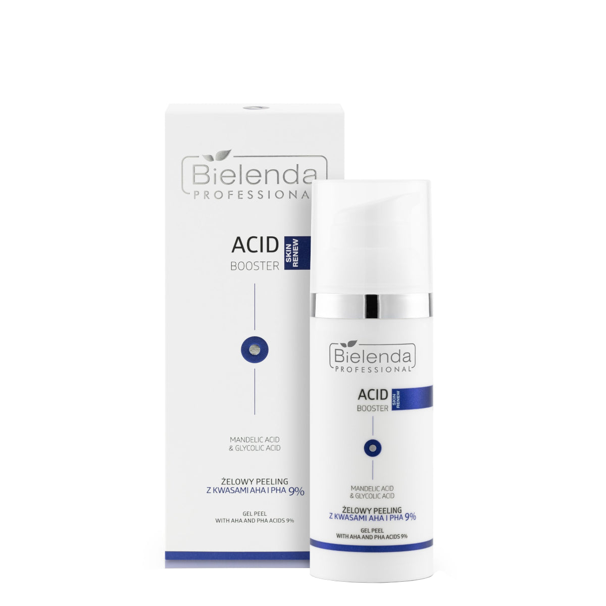 Bielenda Professional Acid Booster Gel Peeling with AHA & PHA Acids 9% - isolated on a white background