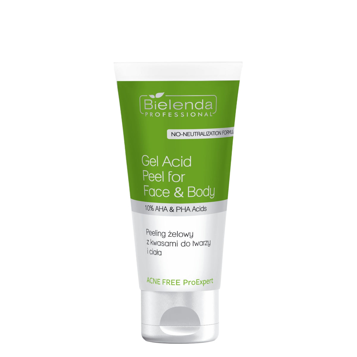 Bielenda Professional Acne Free Face & Body Gel Acid Peel - isolated on a white background