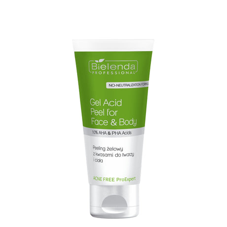 Bielenda Professional Acne Free Face & Body Gel Acid Peel - isolated on a white background