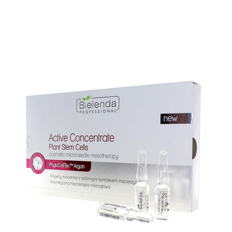 Bielenda Professional Active Concentrate Plant Stem Cells for Microneedle Mesotherapy - retail packaging on a white background